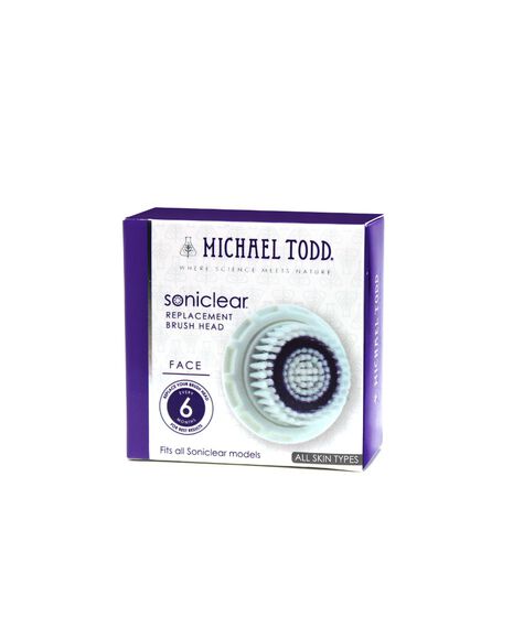 Soniclear Antimicrobial Face Brush - White